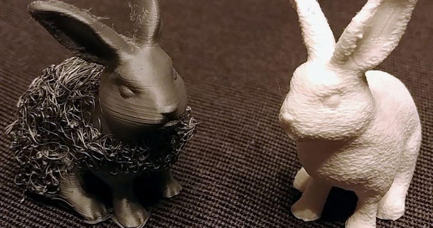 peludo conejito schrittmotor 3D modelos estacional diseños primavera Pascua Resurrección Conejo lindo 3d print model - Mito3D