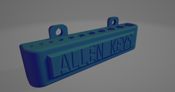 allen key holder grid wall hooks junaronics 3D Models Art & Design Wall-mounted organizer hook hex 3d print model - Mito3D