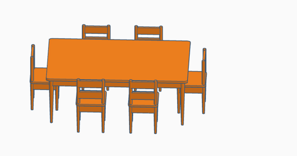 simple dining table 3d printer guy 3D Models Art & Design Other Designs 3d print model - Mito3D