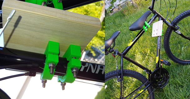 customizable copilot bicycle foot rest - top mount mredmon 3D Models Sports & Outdoor Other children seat bike openscad 3d print model - Mito3D
