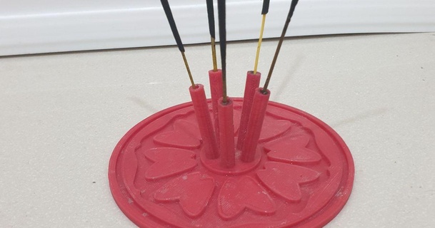jokomakes lotus incense dish - flat bottom remix vladsalad 3D Models Household Home Decor incenseholder 3d print model - Mito3D