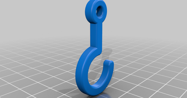 haken mit se hook eye jogiarea 3D Models Hobby & Makers Other Ideas thingiverse 3d print model - Mito3D