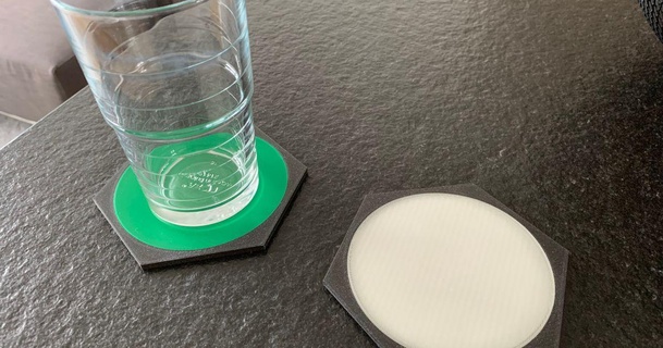 glass coaster variant chris1705 3D Models Household Living Room drinkcoaster partyprops 3d print model - Mito3D