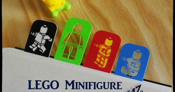 Lego minifigura marcadores conjunto c47 3d 3D modelos artilugio sentado libro miniatura caminando bloques 3d print model - Mito3D