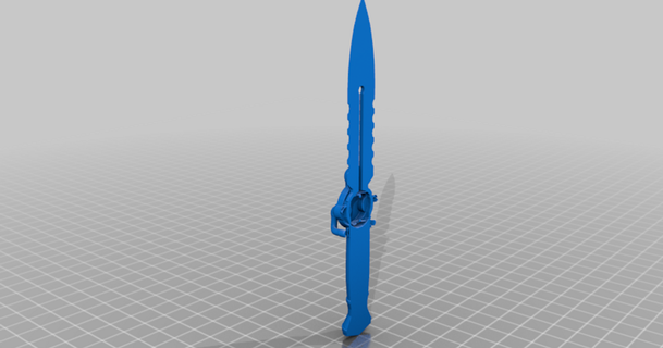 valoroso magepunk mischia lolgiggles21212 3D Modelli passatempo creatori idee coltello pugnale thingiverse 3d print model - Mito3D