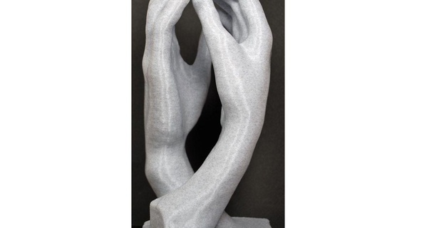 mano amantes escultura edificio letras 3D modelos Arte diseño esculturas amor 3d print model - Mito3D