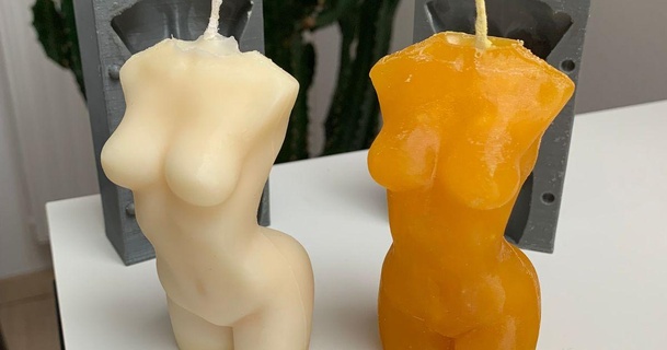 hembra cuerpo vela jabón molde Niklas macht presión 3D modelos casa hogar decoración mujer 3d print model - Mito3D