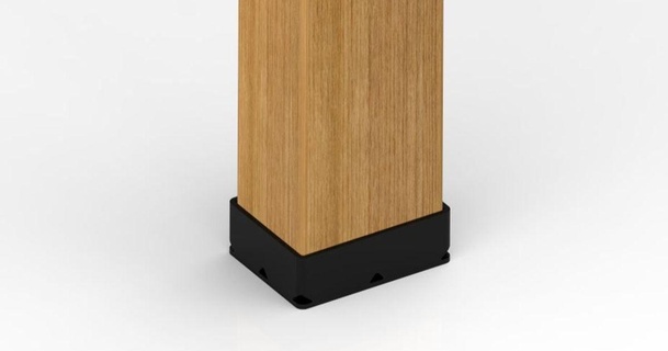 montanha russa tabela perna proteger madeira umidade h3dsprint 3D modelos casa ar livre jardim 3d print model - Mito3D