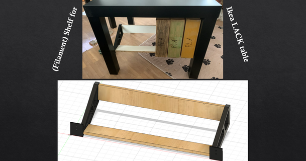 filamento mensola ikea mancanza tavolo sdewe 3D Modelli domestico Casa attrezzature mobilia ikealack porta bobina 3d print model - Mito3D