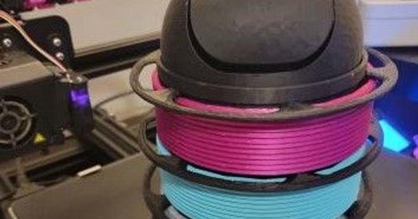 filamento spazzatura bobina penna tazza rosa 3dp 3D Modelli stampanti Accessori porta cestino 3d print model - Mito3D