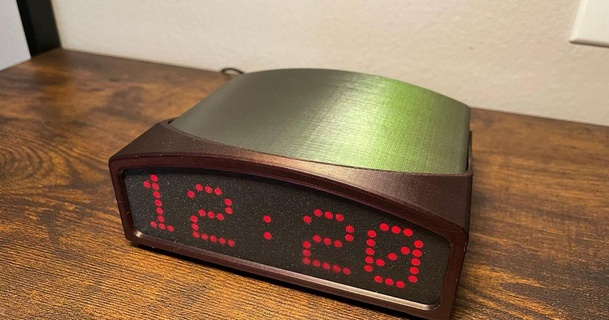 dotclock electriccrowbar 3D Models Hobby & Makers Electronics led clock retro wifi wemos 3d print model - Mito3D