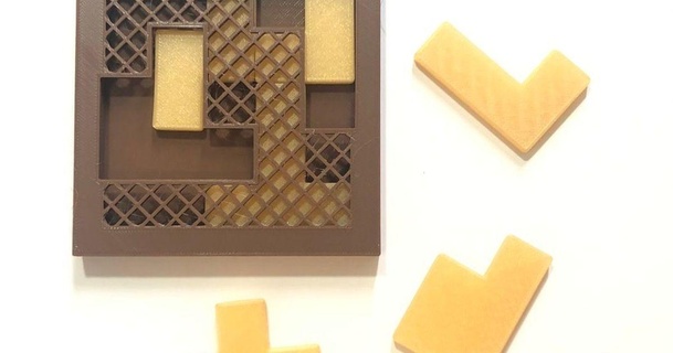 esca tray packing puzzle stewart bara stc 187 stampabile progetto 3D Modelli giocattoli Giochi Brain teasers thingiverse 3d print model - Mito3D