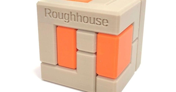 roughhouse - interlocking puzzle l szl moln r printable project 3D Models Toys & Games Puzzles Brain-teasers 3dpuzzle thingiverse 3d print model - Mito3D