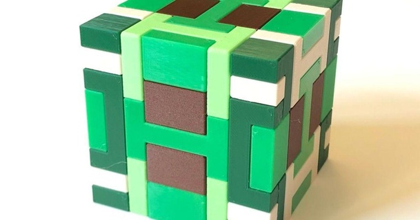 moira cubo entrelazado rompecabezas Alfonso eyckmans imprimible proyecto 3D modelos juguetes juegos Brain teasers 3dpuzzle thingiverse 3d print model - Mito3D