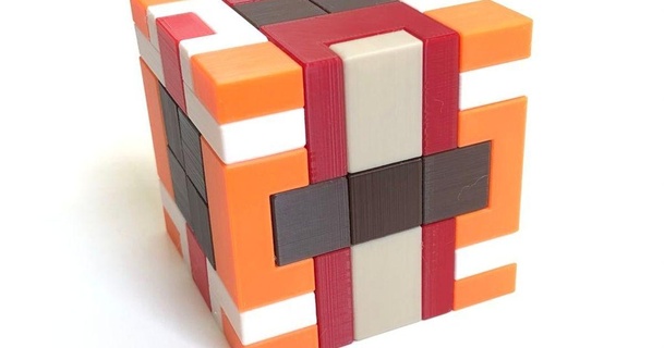 arne 39 s cubo ad incastro puzzle sfondo eyckmans stampabile progetto 3D Modelli giocattoli Giochi Brain teasers 3dpuzzle thingiverse 3d print model - Mito3D
