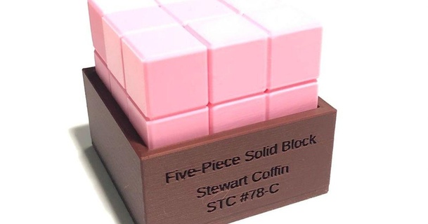 five-piece solid block - assembly puzzle stewart coffin stc 78-c printable project 3D Models Toys & Games Puzzles Brain-teasers 3dpuzzle thingiverse 3d print model - Mito3D