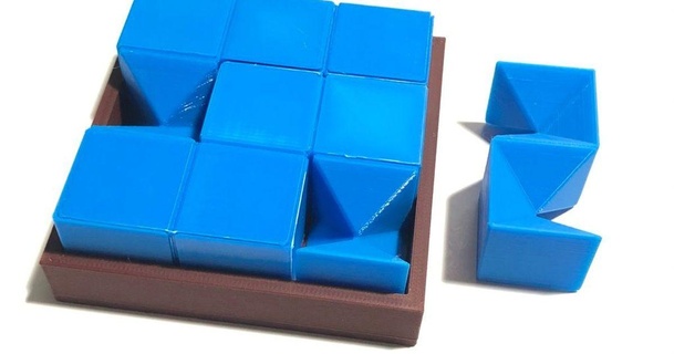 pieces of eight montaje rompecabezas Stewart ataúd stc 77 imprimible proyecto 3D modelos juguetes juegos Brain teasers 3dpuzzle thingiverse 3d print model - Mito3D