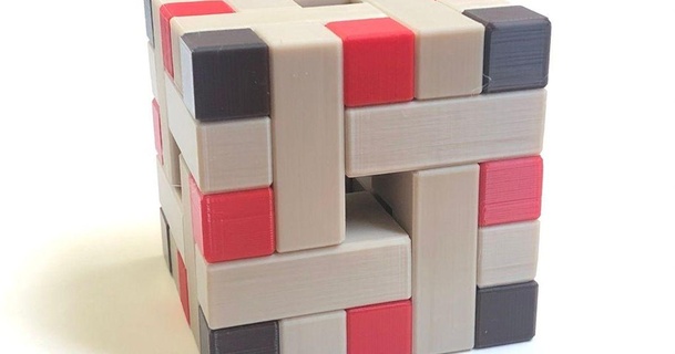 ortho cube Verriegelung Puzzle Stewart Sarg stc 1 druckbar Projekt 3D Modelle Spielzeuge Spiele Rätsel Brain teasers 3dpuzzle thingiverse 3d print model - Mito3D