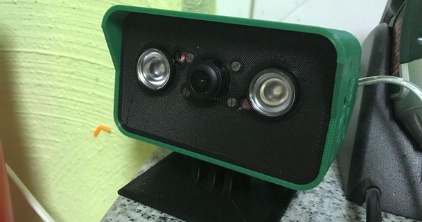 noir Webcam caso bainha Raspberry Pi wherzog 3D modelos passatempo fabricantes eletrônicos framboesa picada pi thingiverse picamera 3d print model - Mito3D