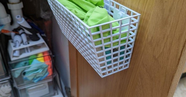small basket - kitchen cupboard door haughtygrayalien 3D Models Household Kitchen organization organisation 3d print model - Mito3D