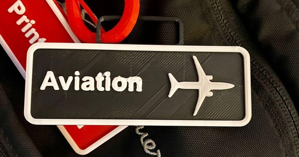 aviation sign backpack clip nate913 3D Models Art & Design 2D Plates Logos 3d print model - Mito3D