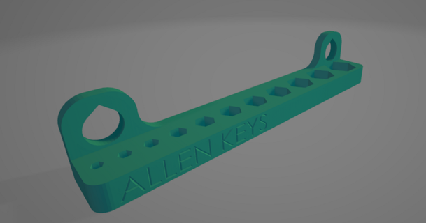 Allen chave suporte rede parede ganchos junarônicos 3D modelos casa equipamento organizador gancho monte 3d print model - Mito3D