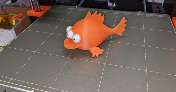 blinky three-eyed fish 2 variations kaje 3D Models Art & Design Sculptures 3d print model - Mito3D