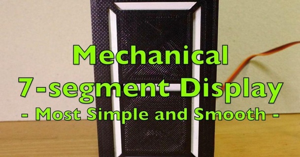 mechanisch 7 segment Anzeige einfach glatt Schiura 3D Modelle Gadgets thingiverse mechanische 7segmentdisplay 3d print model - Mito3D