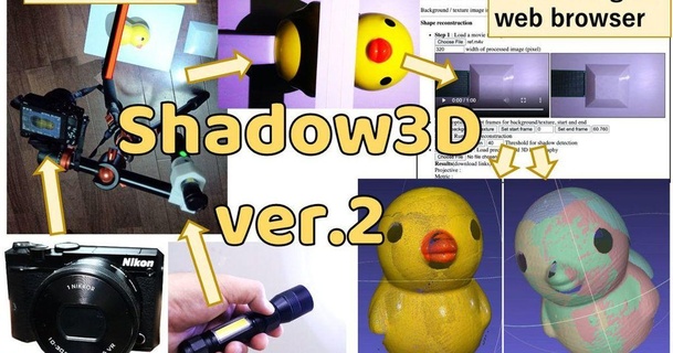 shadow3d ver2 accurato 3d scansione gadget Già shiura 3D Modelli thingiverse telemetro 3d print model - Mito3D
