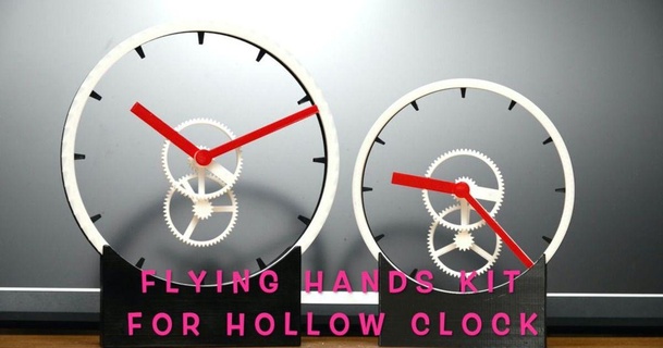 levitating flying hands kit hollow clock shiura 3D Models Gadgets Other thingiverse 3d print model - Mito3D