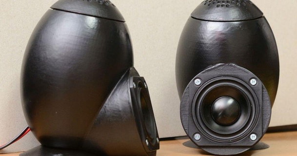 aperiodic resistive speaker enclosure quadric surfaces shiura 3D Models Gadgets Audio thingiverse 3d print model - Mito3D