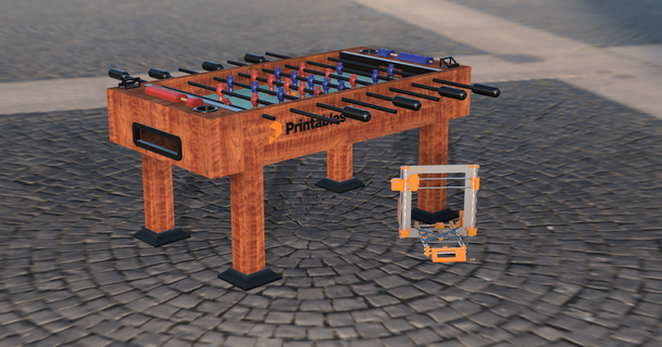 foosball table full-size tom anderson real neo 3D Models Toys & Games Other 3d print model - Mito3D