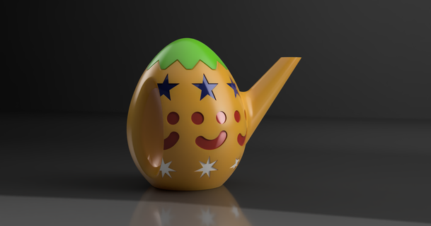 easter egg watering tomek 3D Models Hobby & Makers Tools easteregg wateringcan 3d print model - Mito3D