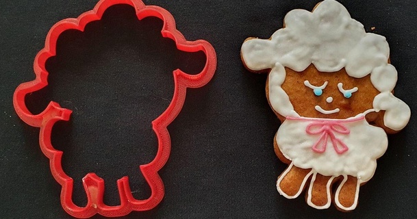 pecore biscotto taglierina heylluk 3D Modelli stagione disegni primavera Pasqua cookiecutter 3d print model - Mito3D