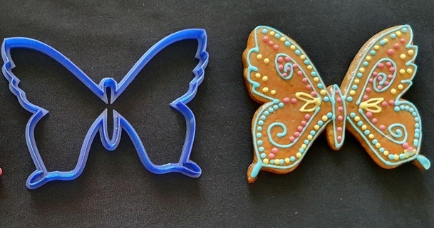 Schmetterling Plätzchen Cutter Heylluk 3D Modelle saisonal Designs Frühling Ostern Kekse 3d print model - Mito3D