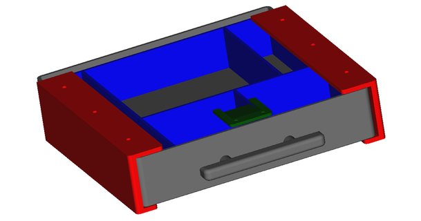 bureau tiroir mini compatible phabermehl 3D modèles imprimantes accessoires 3d print model - Mito3D