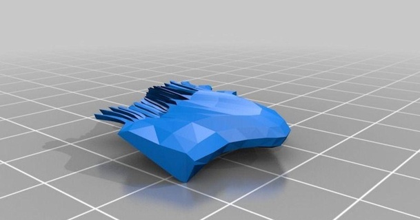 esquerda asa merda 3D modelos arte Projeto designs thingiverse 3d print model - Mito3D