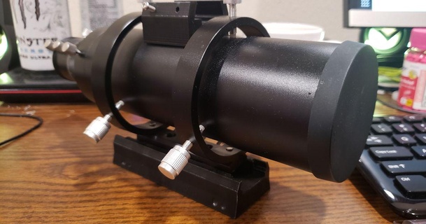 renarde queue d'aronde adaptateur orion lunette visée bla 3D modèles apprentissage physique astronomie télescope 60mm célestron 3d print model - Mito3D