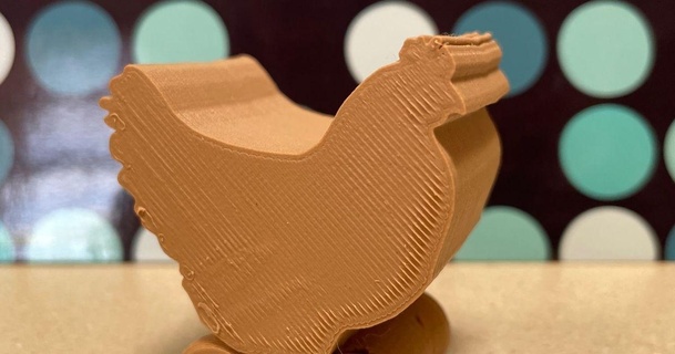 pollo caballito juguete johanna 3D modelos juguetes juegos rampa ruedas rodillo Pascua Resurrección 3d print model - Mito3D