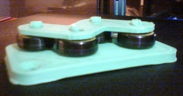 3mm iplik düzleştirici sefer tası 3D modeller 3D yazıcılar Aksesuarlar 608 608bearing tel düzleştirici düzleştirici şeytani 3d print model - Mito3D