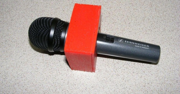 microfono bandiera cubo logo sica 3D Modelli gadget Audio thingiverse 3d print model - Mito3D