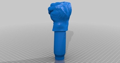 hulk hand tap nickb download free stl model printablescom 3d models household kitchen 3d print model - Mito3D
