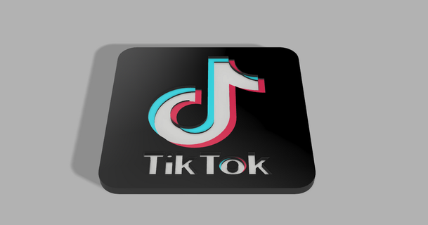 Tik Tok logo mikedomp 3D modelos Arte diseño 2D platos logos 3d print model - Mito3D