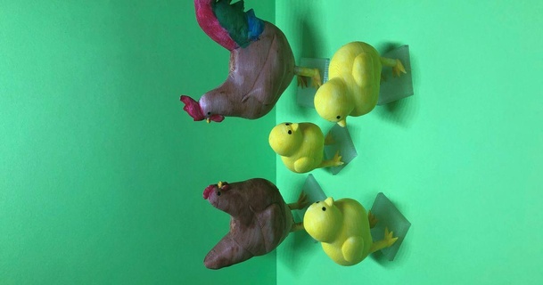 easter chicken family flamekitty 3D Models Seasonal designs Spring & Easter animal 3d print model - Mito3D