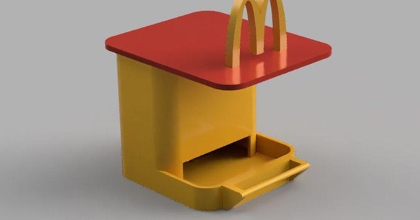 fast food bird feeder alpo16000 3D Models Household Outdoor & Garden 3d print model - Mito3D
