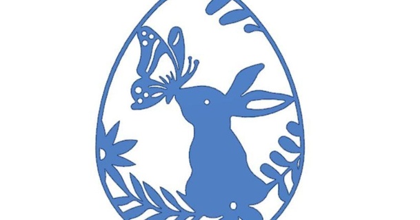 osterhase mit schmetterling - easter bunny joaelso 3D Models Seasonal designs Spring & Easter easterbunny ostern osterdekoration 3d print model - Mito3D