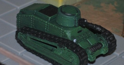tank miller bro download free stl model printablescom 3d models toys & games vehicles wwi 3d print model - Mito3D