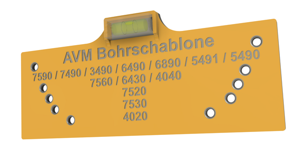 avm Bohrschablone v4 3d tasarım sbk 3D modeller hobi yapımcılar araçlar matkap yönlendirici delme aletleri bozuk 3d print model - Mito3D