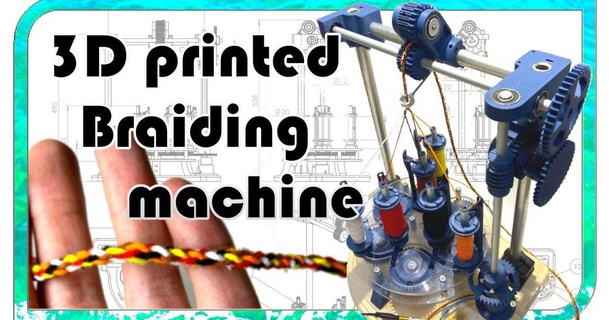 3d impreso trenza máquina discrepar 3D modelos pasatiempo hacedores electrónica maquina trenzadora 3d print model - Mito3D