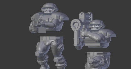 heroic style pdf trooper heavy weapons miller bro download free stl model printablescom 3d models toys & games 40k guard infinity legion miniatures 3d print model - Mito3D